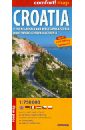 Croatia. 1:750 000 croatia north istria zagreb slavonia 1 200 000