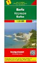Corfu. Korfu 1:50 000 world atlas portable travel manual learning geography high definition printing chinese map practical set educational supplies