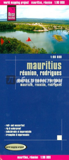 Mauritius. Reunion, Rodrigues. 1:90 000