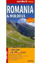 Romania & Moldova. 1:800 000 pure english version new edition genuine china map map of china china administrative map folding portable map coated paper