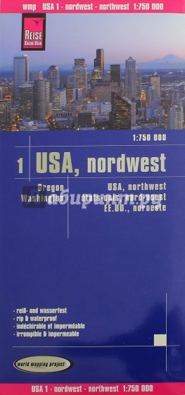 USA. Nordwesten/Northwest 1:750 000