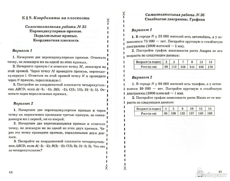 Попов м а контрольные и самостоятельные работы по алгебре 7 класс