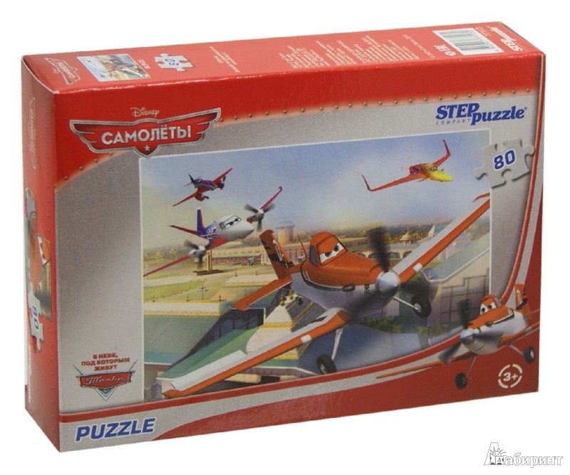 Иллюстрация 1 из 6 для Step Puzzle-80 DISNEY "Самолеты" (77113) | Лабиринт - игрушки. Источник: Лабиринт