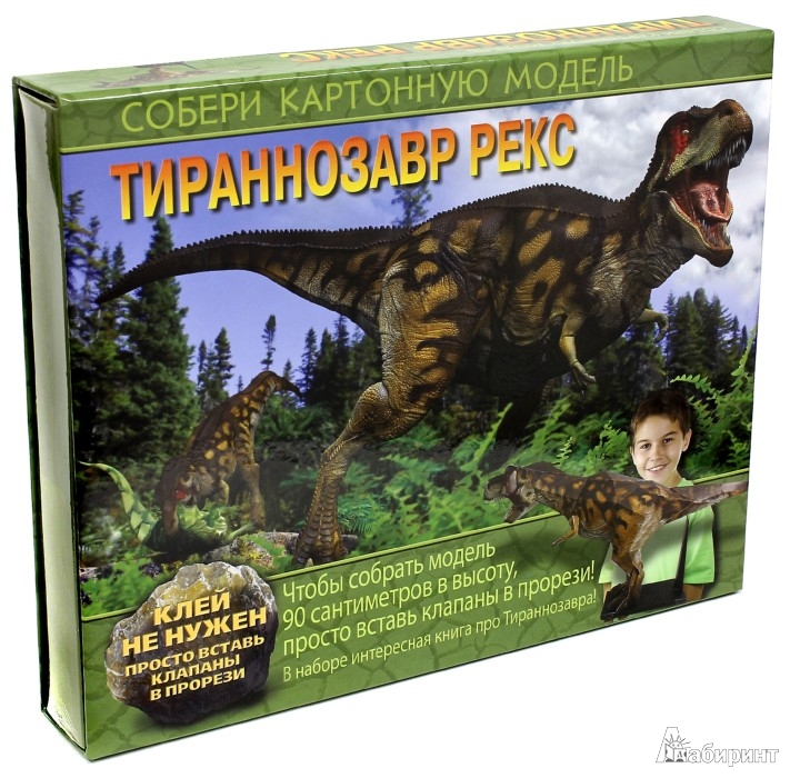 Иллюстрация 1 из 3 для Картонная модель "Тираннозавр рекс" | Лабиринт - игрушки. Источник: Лабиринт