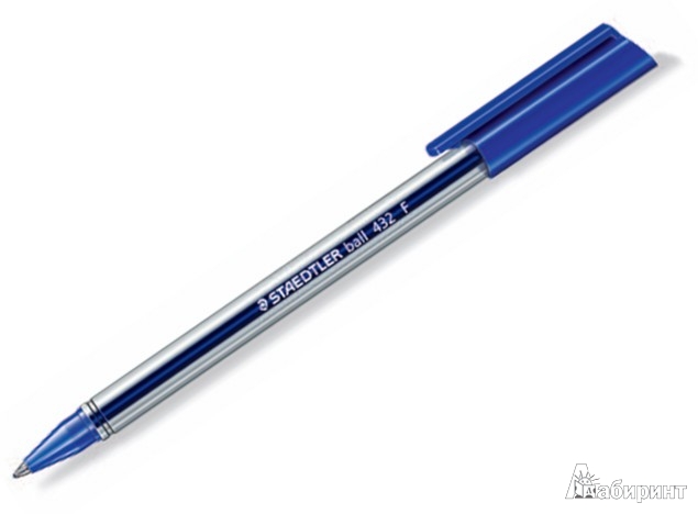 Иллюстрация 1 из 5 для Шариковая ручка "Ball, F" 0,3 мм, синий (432F-3) | Лабиринт - канцтовы. Источник: Лабиринт