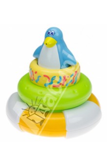 Пингвин пирамидка и брызгалка для ванной (25030).