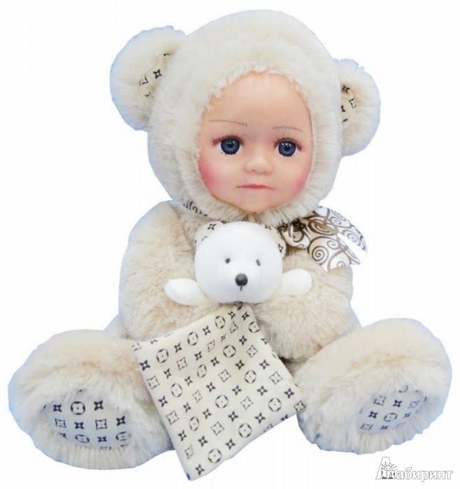 Иллюстрация 1 из 3 для Кукла "Anna De Wailly". Медвежонок с платочком, 25 см (12НК058F-2) | Лабиринт - игрушки. Источник: Лабиринт