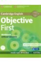 Фото - Capel Annete, Sharp Wendy Objective First 4 Edition Workbook without answers +СD capel a sharp w objective proficiency student s book with answers