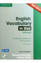 English Vocabulary in Use. Advanced. Vocabulary Reference and Practice with answers (+CD) - McCarthy Michael, O`Dell Felicity