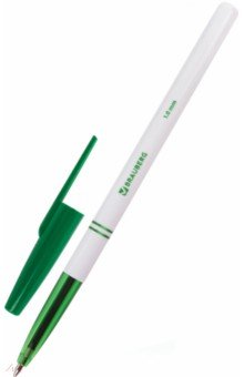 Ручка шариковая офисная, зеленая, 0,1 мм. (141511).