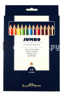 Цветные карандаши утолщенные "JUMBO" 12 цветов (30-0006)