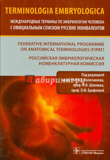 Terminologia Embryologica. Международные термины по эмбриологии человека с официальным списком