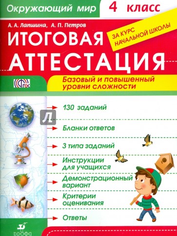 Окружающий мир. 4 класс. Итоговая аттестация за курс начальной школы. ФГОС