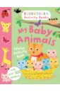 My Baby Animals Sticker Activity Book playful tepli sheep with carrot and very cute and attractive fence