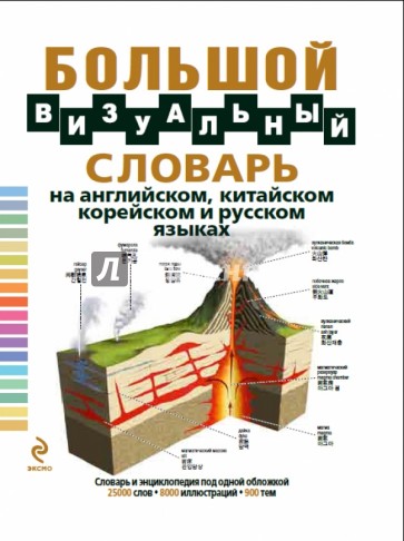 Большой визуальный словарь на английском, китайском, корейском и русском языках