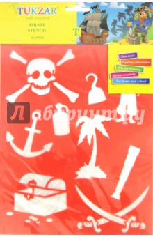 Трафарет пластиковый Пираты (TZ 15520).