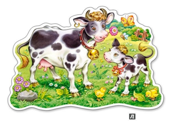 Иллюстрация 1 из 8 для Puzzle-12 MAXI "Коровки на лугу" (В-120062) | Лабиринт - игрушки. Источник: Лабиринт