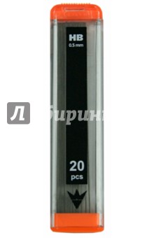 Грифели для автоматических карандашей (НВ, 0,5 мм, 20 штук) (MR-05 151001-31).