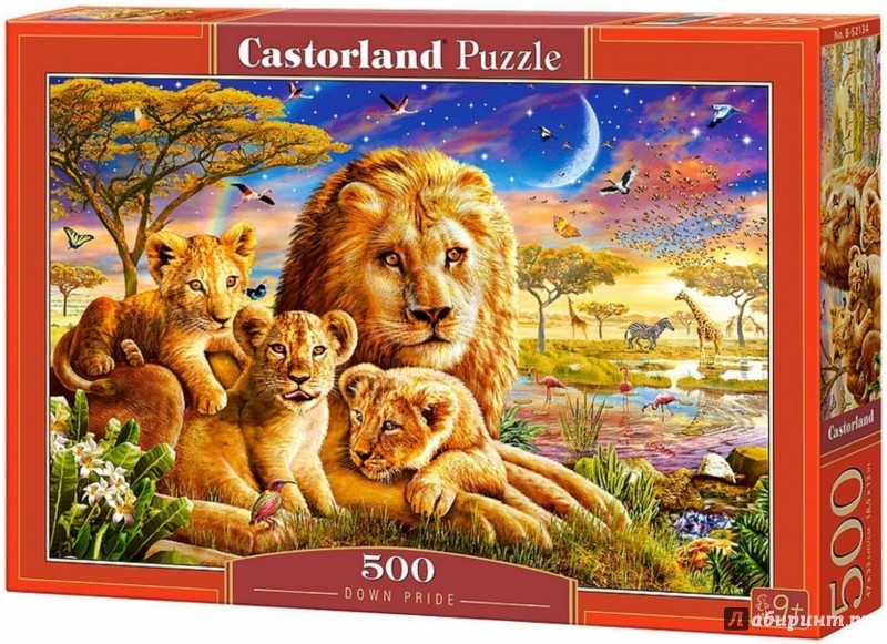 Иллюстрация 2 из 4 для Puzzle-500 "Семья львов" (B-52134) | Лабиринт - игрушки. Источник: Лабиринт