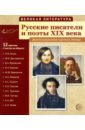 Русские писатели и поэты XIX века. 12 демонстрационных карт русские писатели и поэты