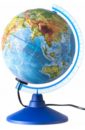 Обложка Глобус Земли физический рельефный с подсветкой (d=210 мм) (Ке022100184)