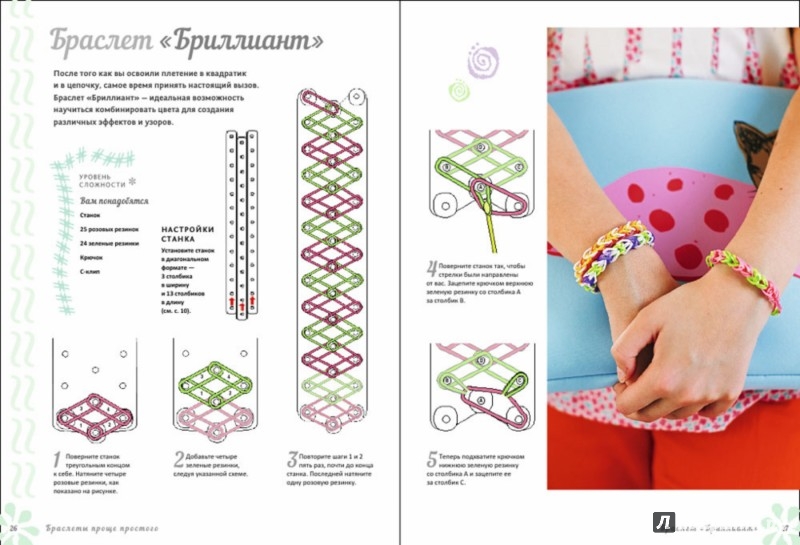 Иллюстрация 2 из 23 для Радужные браслеты из резинок - Люси Хоппинг | Лабиринт - книги. Источник: Лабиринт
