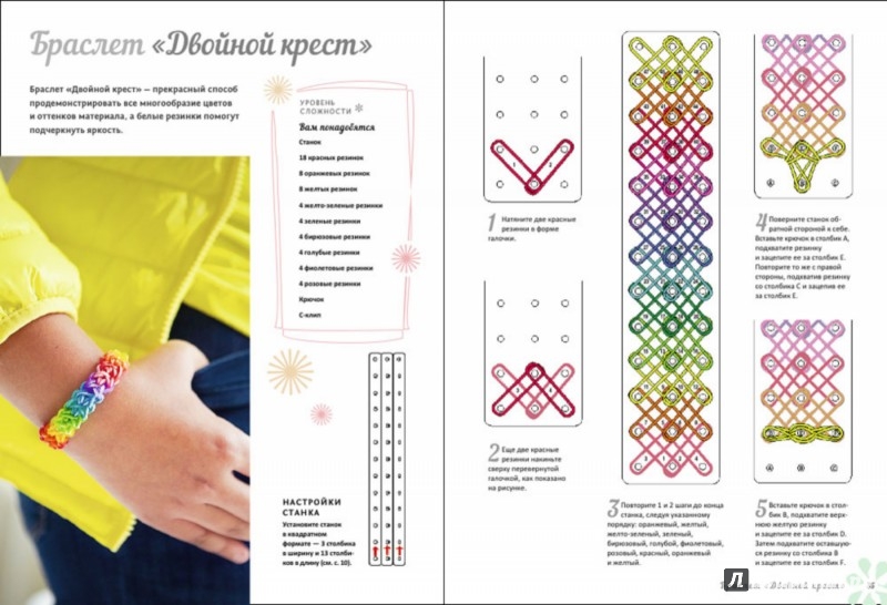 Иллюстрация 3 из 23 для Радужные браслеты из резинок - Люси Хоппинг | Лабиринт - книги. Источник: Лабиринт