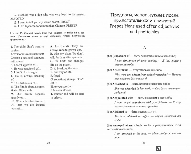 Иллюстрация 1 из 13 для Предлог + глагол, прилагательное, существительное. Prepositions with Nouns, Adjectives and Verbs - Юлия Гурикова | Лабиринт - книги. Источник: Лабиринт