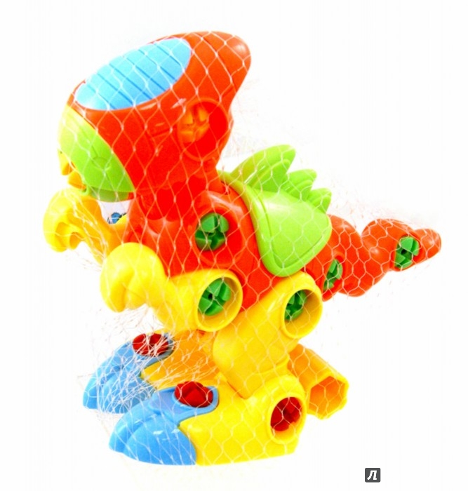 Иллюстрация 1 из 9 для Конструктор "Динозаврик" с отверткой (62027) | Лабиринт - игрушки. Источник: Лабиринт