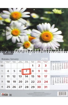 2016 Календарь перекидной 3D 