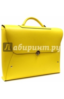 Портфель с металлической застежкой (желтый) (350771) (SM002)
