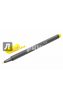 Ручка капиллярная. Triplus 334,трехгранная. 0,3мм, желтая (334-1).