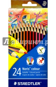 Набор цветных карандашей Noris Colour Wopex, 24 цвета (185CD24).