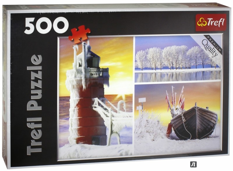 Иллюстрация 1 из 13 для Trefl. Puzzle-500 "Зима - коллаж" (37242) | Лабиринт - игрушки. Источник: Лабиринт