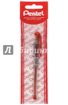 Ручка гелевая игловидная (красная, 0.7 мм) (PBG207-B).