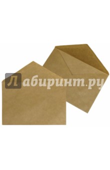 Конверт почтовый С6, 114х162 мм, крафт-бумага (С6Ж).