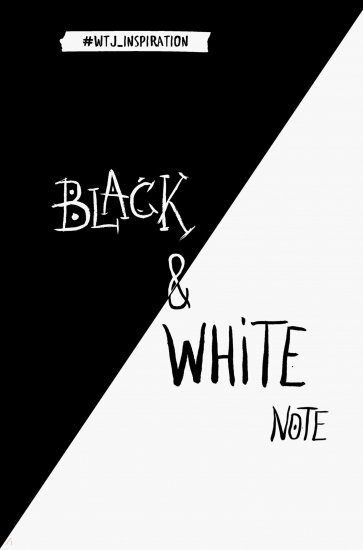 Black&White Note. Стильный блокнот с черными и белоснежными страницами, А5+