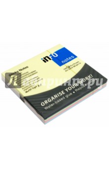 Блок-кубик для заметок, 75х75 мм, 100 листов, радуга пастель микс (5654-98-pk1-b).