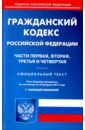 Гражданский кодекс РФ. Части 1-4 на 10.02.2017