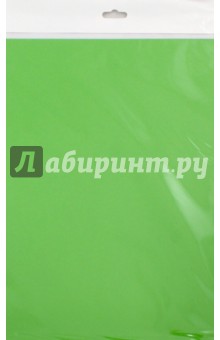 Бумага цветная тонированная (10 листов, ярко-зеленая) (С3036-08).