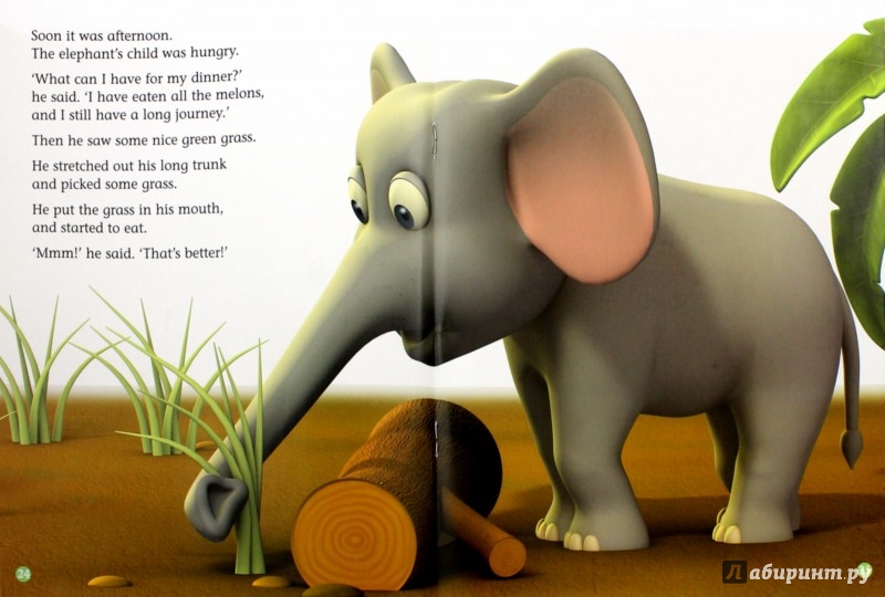 Иллюстрация 1 из 2 для Elephant's Child. Reader - Rudyard Kipling | Лабиринт - книги. Источник: Лабиринт