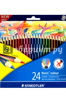 Набор карандашей, 24 цвета Noris Colour Wopex (185C24LQ).