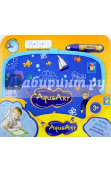 - Коврик "AquaArt" для рисования водой (синий, чемоданчик) (Т10156)