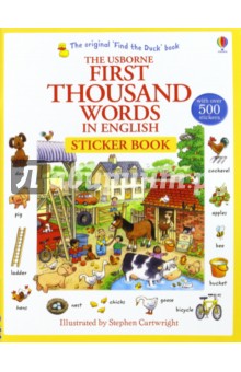 Обложка книги First 1000 Words in English. Sticker Book, Amery Heather
