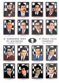 16 чемпионов мира по шахматам. Настенные портреты