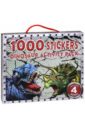 1000 Stickers. Dinosaur Activity Pack (4 Books) 11 sheets pack fresh floral ppet transparent decorative stickers flowers plant series decals for diy personalize diary