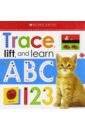 Trace, Lift, and Learn. ABC & 123 (board book) learning mats match trace