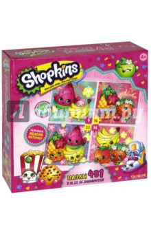 Shopkins. Пазл 4 в1 