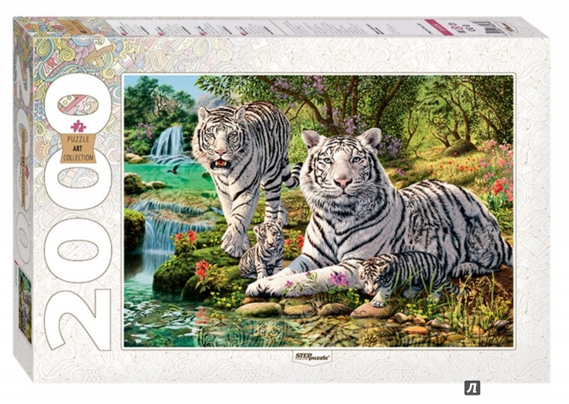 Иллюстрация 1 из 2 для Puzzle-2000. "Сколько тигров?" (84034) | Лабиринт - игрушки. Источник: Лабиринт