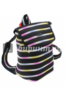 Рюкзак "Zipper Backpack", цвет черный/мульти